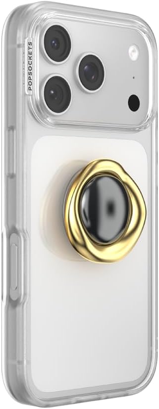 PopSockets Adhesive Phone Grip, Holder- Beholder Eye Gold | Secure Comfortable Hold, Anti-Drop, Kickstand, Pearl, Pretty, Bling, Crystal, Enamel, Designs