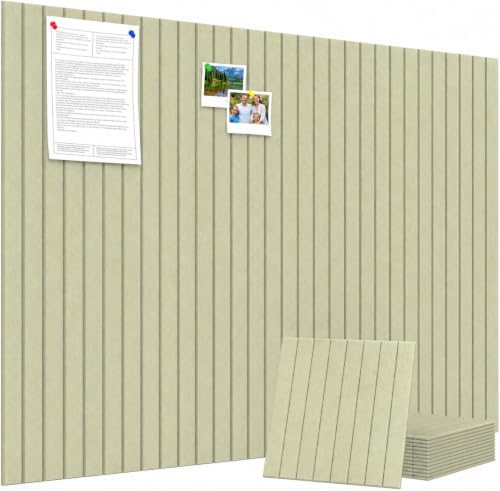 48" x 36" Large Felt Bulletin Board, Eight-Stripe Sage