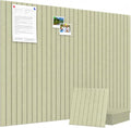 48" x 36" Large Felt Bulletin Board, Eight-Stripe Sage