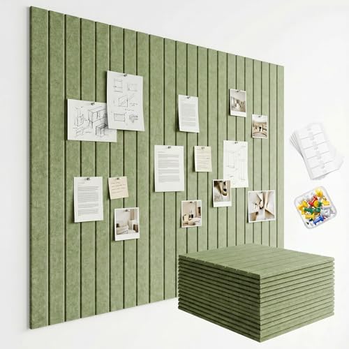 Felt Bulletin Board Tiles 59x36 15 Pack Sound Absorbing Wall Panels