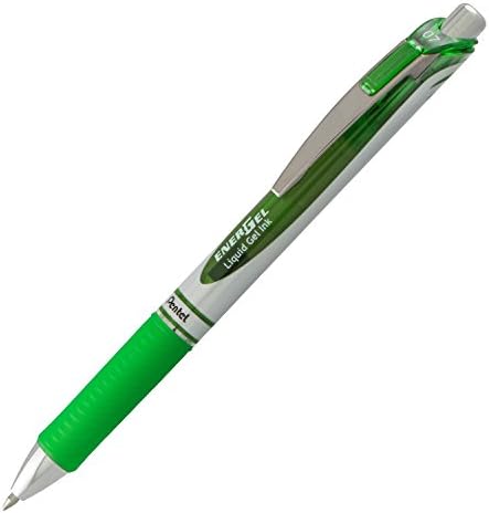 Pentel EnerGel RTX Retractable Liquid Gel Pen, (0.7mm) Medium Line, Metal Tip, Assorted Ink, 10-Pk (BL77BP10M)