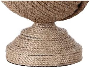 JONATHAN Y Monkey's Fist Knotted Rope LED Table Lamp 24", Brown
