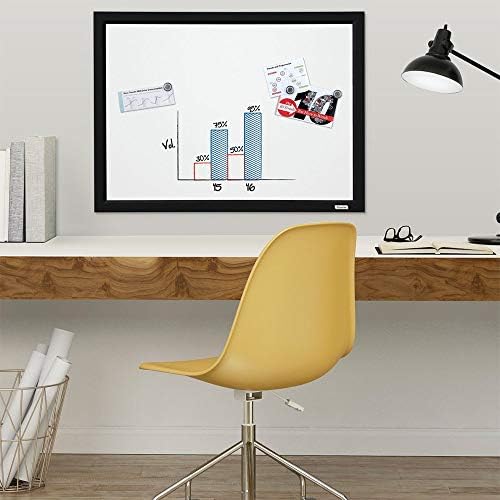 Quartet Whiteboard, Dry Erase Board, Magnetic, 17" x 23", White Board, Black Frame, Includes Dry Erase Markers and Magnets, 4 Pack (MWDW1723M-BK)