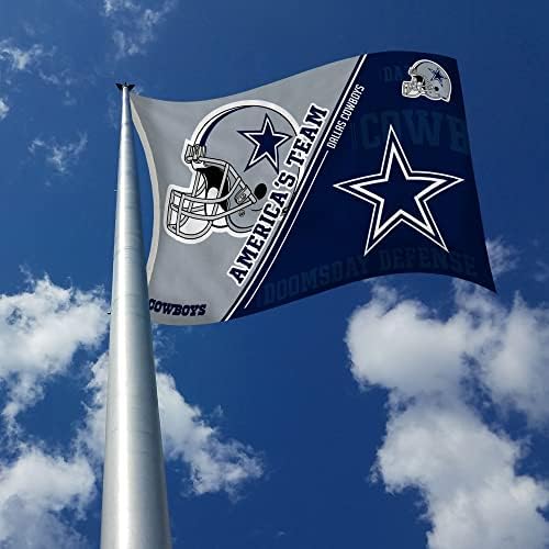 NFL Rico Industries Standard 3' x 5' Banner Flag Single Sided - Indoor or Outdoor - Home Décor