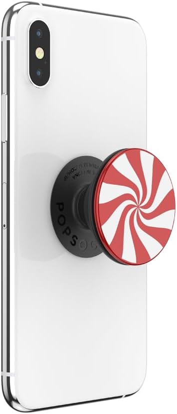 PopSockets Adhesive Phone Grip, Holder- Peppermint | Secure Comfortable Hold, Anti-Drop, Kickstand, Spinning, Spinner, Backspin, Christmas
