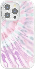 PopSockets iPhone 13 Pro Phone Case with MagSafe- Coastal Dye Purple | Magnetic, Wireless Charging, Camera & Drop Protection, Purple, Aura, Rainbow, Colorful