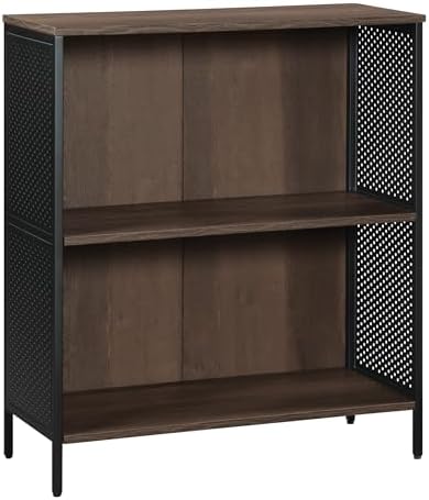 OSP Home Furnishings Ace Contemporary Modern Storage Bookcase with Shelves, 2 Shelves, Ozark Ash Finish