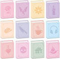 Laffact Books Shaped Sticky Notes Bulk, 24Pcs Book Lover Bookish Gifts