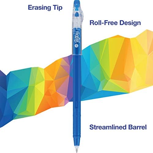 PILOT FriXion ColorSticks Erasable Gel Ink Pens, Blue, Pack of 12