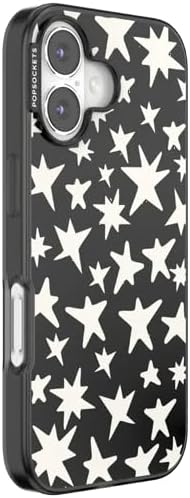 PopSockets iPhone 17 Phone Case with MagSafe- Starstruck | Magnetic, Wireless Charging, Camera & Drop Protection, Electronic Accessories, For iPad/Kindle/iPhone/Android