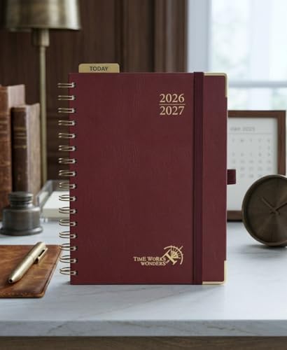 POPRUN 2026-2027 Weekly Planner 6.25" x 8.5" Weekly and Monthly Planner
