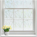 rabbitgoo Static Cling Window Privacy Film, Clear Triangle, 17.5" x 78.7"
