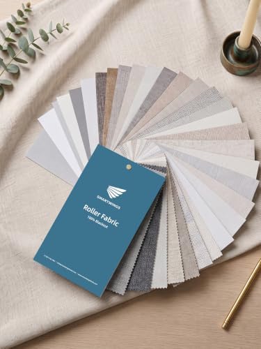 SmartWings Motorized Smart Roller Shades, 100% Blackout Samples