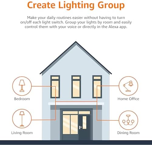 Amazon Basics Smart A19 LED Light Bulb, Dimmable Soft White (2700K), 9W (60W Equivalent), 800LM, Compatible with Alexa Only, Energy Efficient, 2.4 GHz Wi-Fi, No Hub Required, 2-Pack