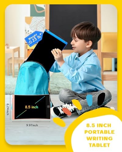 bravokids 12 Pack LCD Writing Tablet with Stylus, 8.5 inch Colorful Doodle Board Drawing Pad for Kids, Travel Games Activity Learning Toys, Birthday Gift for Age 3 4 5 6 7 8 Year Old Boys Girls