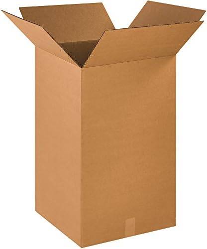 BOX USA 18 x 18 x 30 Corrugated Cardboard Boxes, Tall 18"L x 18"W x 30"H, Pack of 10 | Shipping, Packaging, Moving, Storage Box for Home or Business, Strong Wholesale Bulk Boxes