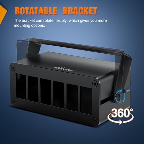 Nilight 6 Gang Rocker Switch Box Detachable Housing 6 Holes Aluminum Panel