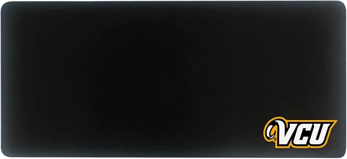 Virginia Commonwealth University Classic Cloth Desk Mat, Durable Office Supplies, Non-Slip Base, Responsive Desk Pad with Smooth Cloth Surface, Black