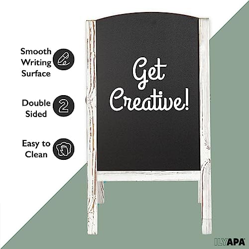 Ilyapa A Frame Chalk Board Easel Sign 20x40 in - Sandwich Signs Outdoor