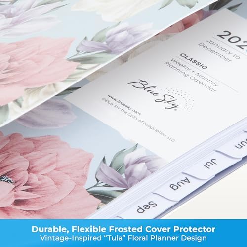 Blue Sky 2026 Weekly & Monthly Planner Calendar, 5"x8", Tula