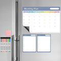 loukin Static Cling Dry Erase Calendar 3 Pack, Monthly Planner & Checklist