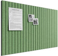 Bumusty 36"x 24" Large Felt Bulletin Board Tiles,Moss Green