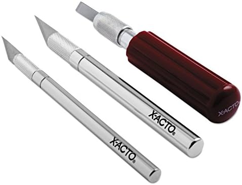 X-ACTO Compression Basic Knife Set, Includes 3 Knives, 13 Blades, Soft Carry Case, 17 Count - Crafting, Art Projects, Cutting Tools