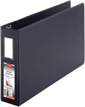 Cardinal 12112 D-Ring Reference Binder, HVY-Duty, 1-Inch Cap.,11-Inch x17-Inch, BK