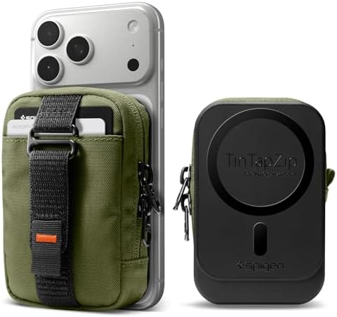 Spigen for MagSafe Wallet Magnetic Pouch Organizer, Tintap Zip MagFit