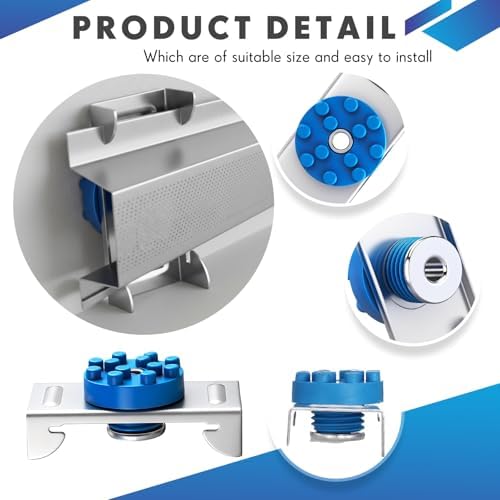 40 Pack Soundproofing Sound Isolation Clips Resilient Channel Mounting Clip Reduces Noise from Noisy Neighbors for Apartment Recording Studio Sound Proofing for Walls and Ceilings (Blue)