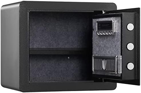 VEVOR Safe 1.2 Cubic Feet Steel Security Safe with Digital Keypad and 2 Keys, Cabinet Safe with Fire-proof Bag, Protect Cash, Gold, Jewelry, Documents for Home, Hotel, 15.8x11.8x13.8 inche