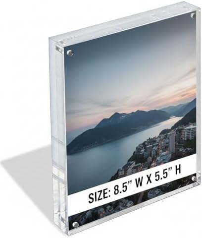 Azar Displays 104435 8.5x5.5 Vertical/Horizontal Block Frame