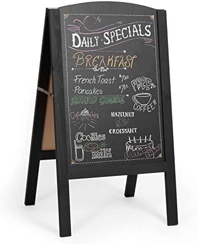 Ilyapa A Frame Chalk Board Easel Sign 18x31.5 in - Sandwich Signs Outdoor