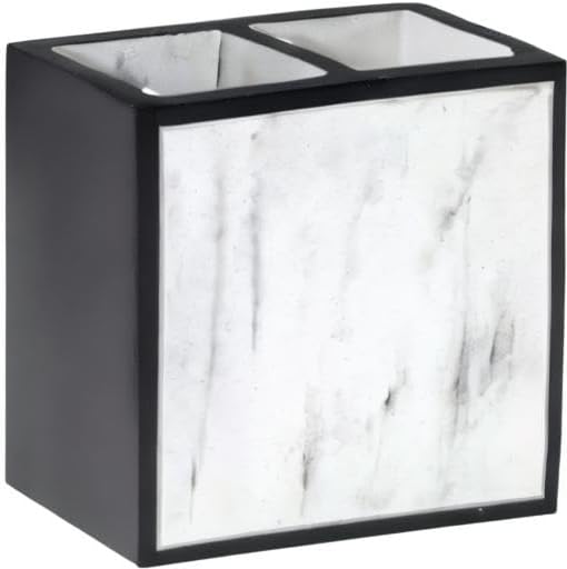 Avanti Linens - Toothbrush Holder, Bathroom Countertop Accessories, Modern Home Decor (Jasper Collection)
