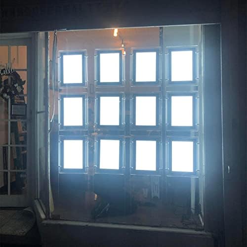 A4 Portrait Crystal Poster Photo Light Frame Real Estate Agent Store Sign Holders Led Window Hanging Light Box Advertising Decorative Signs Display (Vertical, 3pcs A4 a Row)