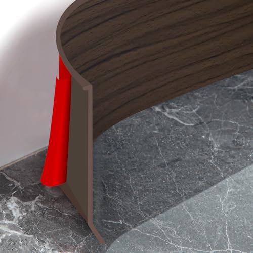 Vinyl Baseboard Molding Trim 4 Inch Peel and Stick Cove Base