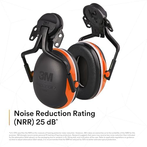 3M PELTOR Hearing Protection Earmuffs, X4 Series Noise Protection, Construction, Manufacturing, Assembly, Sanding