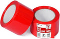 3" x 110 Yards Red Packing Tape, 2 Rolls - 2.0 Mil Carton Sealing Tape