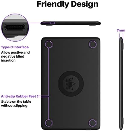 HUION Drawing Tablet H420X Graphics Tablet with 8192 Level Pen Pressure