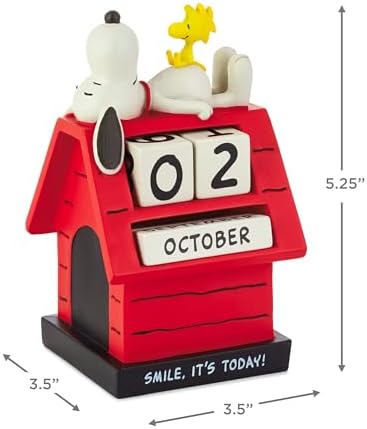 Hallmark Peanuts Snoopy Perpetual Calendar (Smile) Office Supplies
