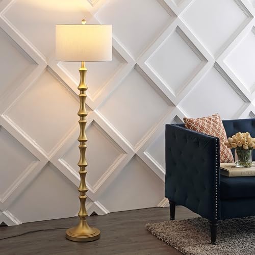 JONATHAN Y Jaxon Floor Lamp Traditional Glam Metal 62.5", Gold Painting