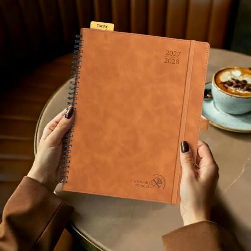 POPRUN Monthly Planner 2027-2028, 8.5"x10.5", 18 Month, Jan 2027-Jun 2028