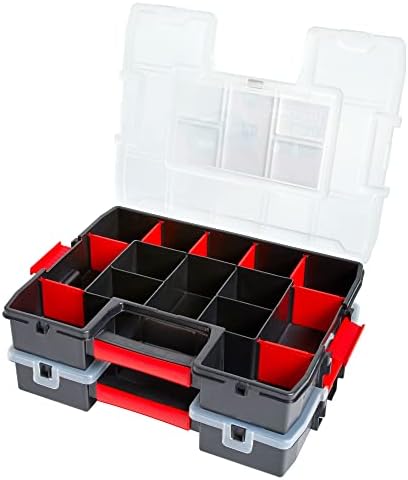 CRAFTSMAN Tool Organizer, 2-Packs with 14-Compartments, Lid Includes Secure Latch (CMST60944M)