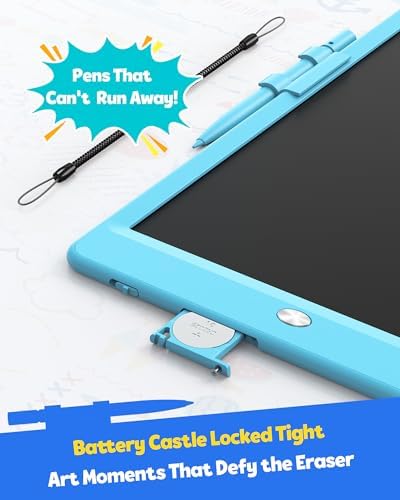 TEKFUN LCD Doodle Board 8.5in Drawing Pad for Kids, Writing Tablet Magic Drawing Board, Mess Free Coloring Scibble Board Car Trip Kids Toys, Easter Gifts for 3 4 5 6 7 Year Old Boys Girls (Blue)
