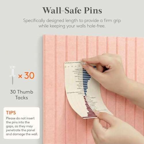 Lifewit Large Felt Bulletin Board with Self-Adhesive 36" x 24"- 6 Pack