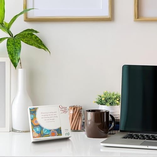 Seize the Day 2026 Daily Desk Calendar: Boxed Page-a-Day Inspirational Calendar by Robin Pickens with Day-to-Day Uplifting Quotes & Colorful Art