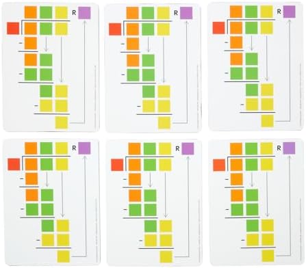Really Good Stuff Beginning Long Division Dry-Erase Boards - 6 Boards