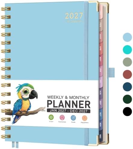 RETTACY 2027 Planner, Weekly and Monthly, A5 Size (5.7" x 8.3")