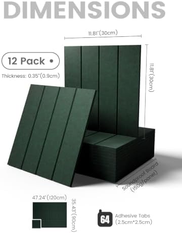 Fluxynara Felt Bulletin Board & Cork Board Alternative, Pine Green