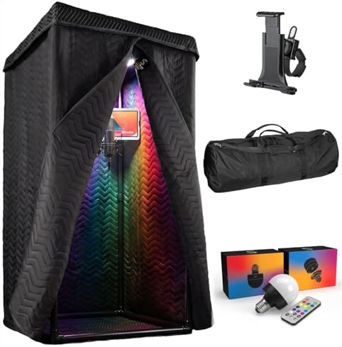 XL Ultimate Portable Vocal Booth for Recording & Voice Over, Reduces Echo